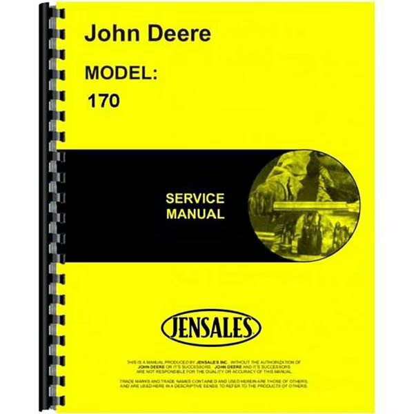 Fits John Deere 170  Owatonna 1700 Tractor Service Manual, Aftermarket, Mfr#: RAP81982